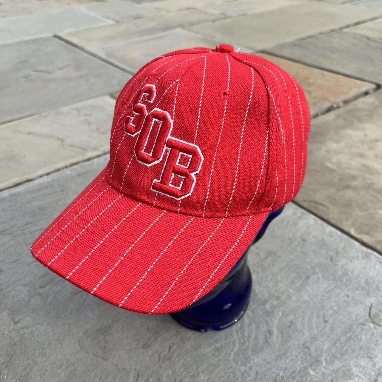 South Of The Border Red Pinstripe Sob Strap-Back Hat